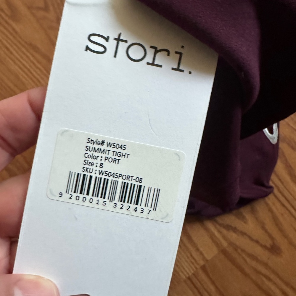 Womens Stori Summit Tight Burgundy High-Waisted Legging - Picture 3 of 3